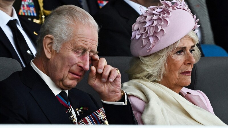 King Charles was also visibly moved that day. (Bild: APA/AFP/POOL/Dylan Martinez)