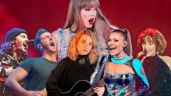 Krone+ hat sich unter heimischen Musikern umgehört, was sie von US-Superstar Taylor Swift wirklich halten. (Bild: Krone KREATIV/picturedesk)