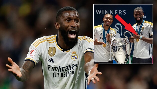 Antonio Rüdiger (Bild: APA/AFP/OSCAR DEL POZO; www.instagram.com/toniruediger)