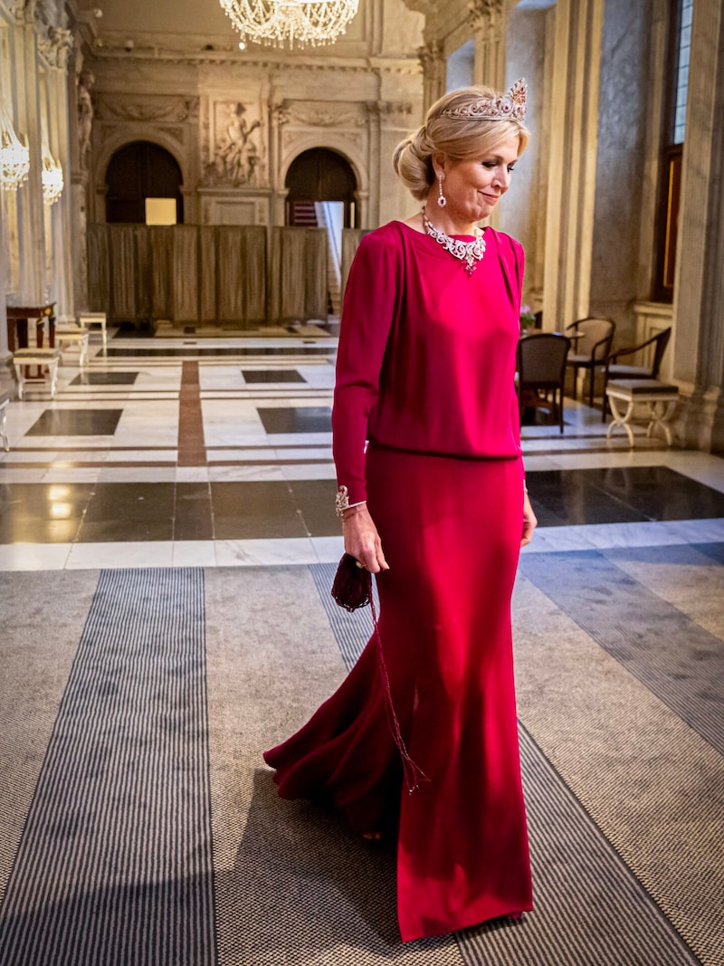 Queen Maxima at the state banquet (Bild: picturedesk.com/Royal Press Europe / Action Press)