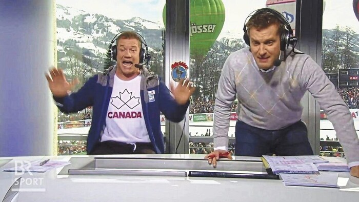 Stimmiges Duo für alpine Sportübertragungen: Assinger und Oliver Polzer. 