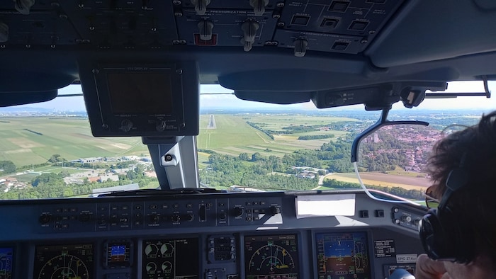 Im Landeanflug auf Wien.