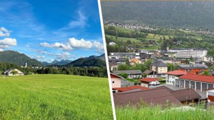 Faistenau (links) wird höher eingestuft als Verkehrsknotenpunkt und Spitalsort Schwarzach (rechts). (Bild: Krone KREATIV/Eva Huber,GerhardSchiel,)