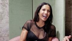 Padma Lakshmi bei dem Launch ihrer neuen Dessous-Kollektion. (Bild: AFP/APA/Getty Images via AFP/GETTY IMAGES/Craig Barritt)