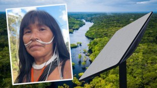 Über Starlink-Terminals gelangt das Internet selbst in entlegenste Gebiete wie den Amazonas.