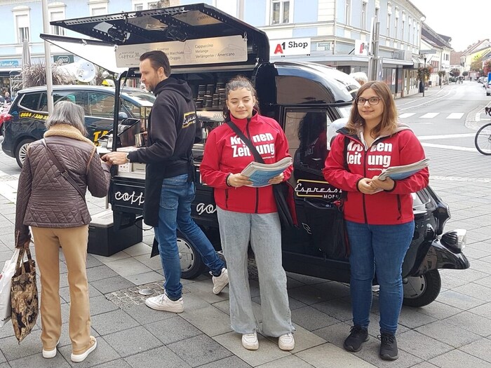 Delicious coffee is available from the EspressoMobil