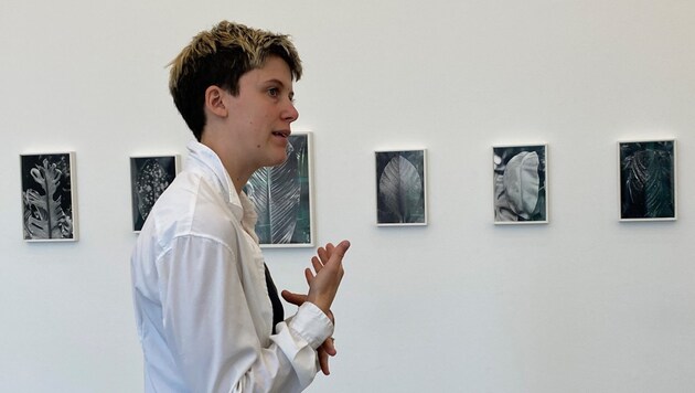 Foto-Künstlerin Anouk Tschanz in der Grazer Camera Austria (Bild: M. Reichart)