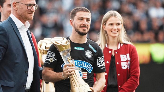 Otar Kiteishvili was named the best player of the Bundesliga season.
