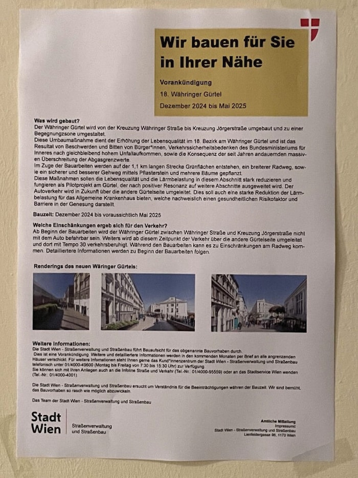 Unter manchen Anrainern stieß die Vision eines autofreien Gürtels durchaus auf Gegenliebe.