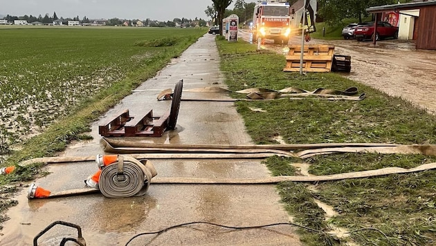 Das Unwetter zu Beginn der Woche forderte die Feuerwehren im ganzen Land 575-mal. (Bild: FF Herzogenburg)