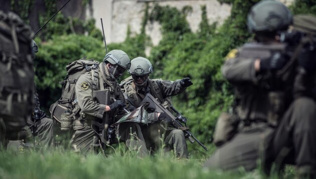 Allein in Kärnten nehmen an der Übung von 10. bis 21. Juni 1500 Soldaten teil. Drohnenabwehr sowie Eurofighter-Einsätze sind auch Teil der Szenarien.  (Bild: Bundesheer)