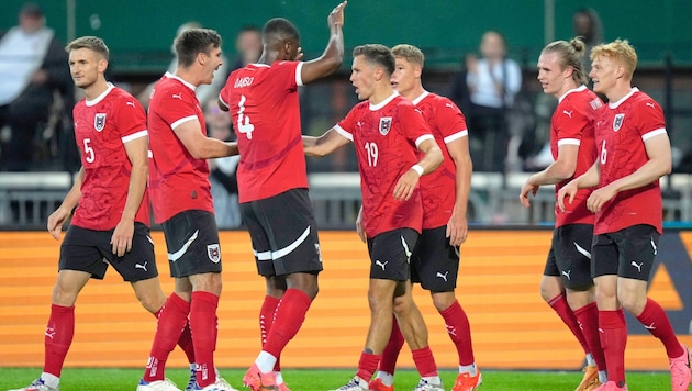 The Nations League has not been a bad place for the ÖFB team so far. (Bild: AP ( via APA) Austria Presse Agentur/ASSOCIATED PRESS)