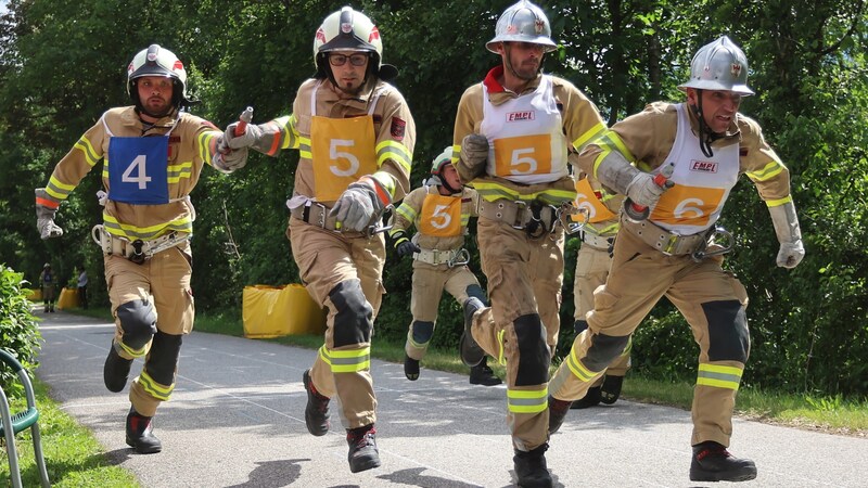 Der Staffellauf treibt den Puls gewaltig in die Höhe. (Bild: Birbaumer Christof)