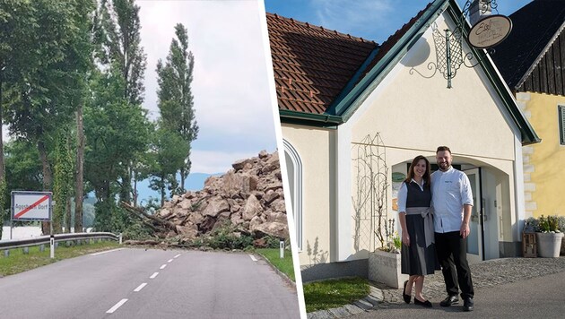 The aftershocks of the rockslide: even the chanterelle season did not attract any guests to the Landgasthaus Essl in Rührsdorf. (Bild: Krone KREATIV/DOKU-NÖ,)