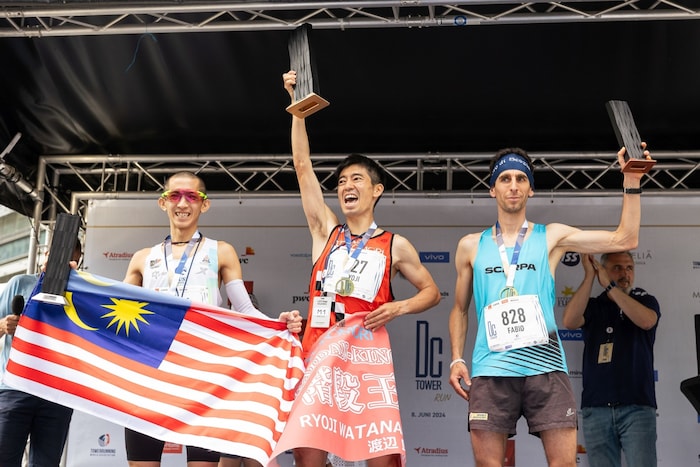 There was a DC Tower trophy for the first three men.