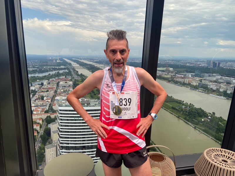 Rudolf Reitberger won the stair run in the Empire State Building in New York in 2004. 20 years later, he is still in top shape. (Bild: Matthias Mödl)