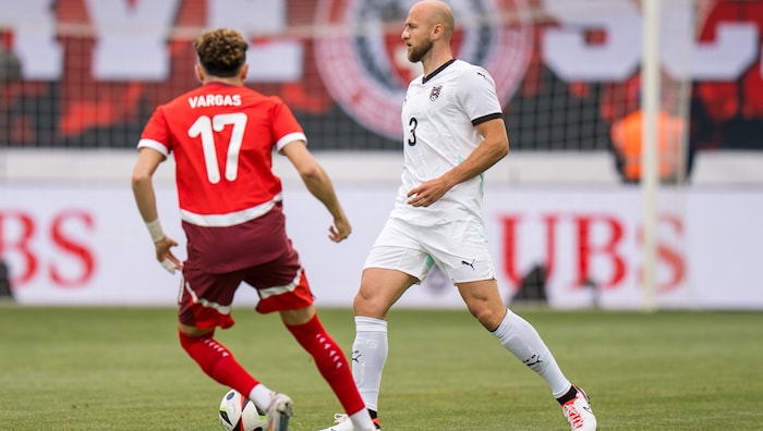 Gernor Trauner (re.) lief bislang elfmal für Österreich auf, zuletzt beim 1:1 in der Schweiz.
