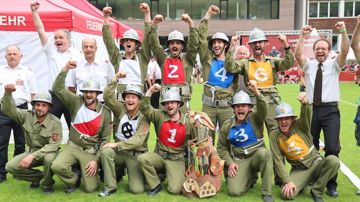 Großer Jubel bei der Siegerehrung.