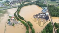 Sebersdorf: Auch via Drohnen wurden die Schäden erhoben – und die Ausmaße sichtbar.  (Bild: Land Steiermark)