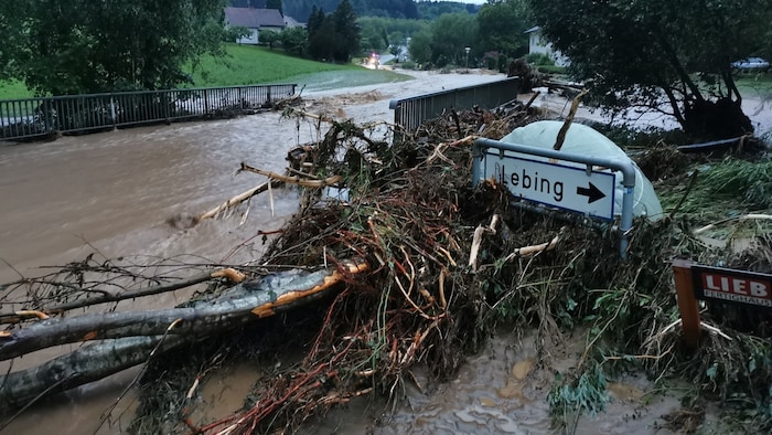 Land under water in Styria