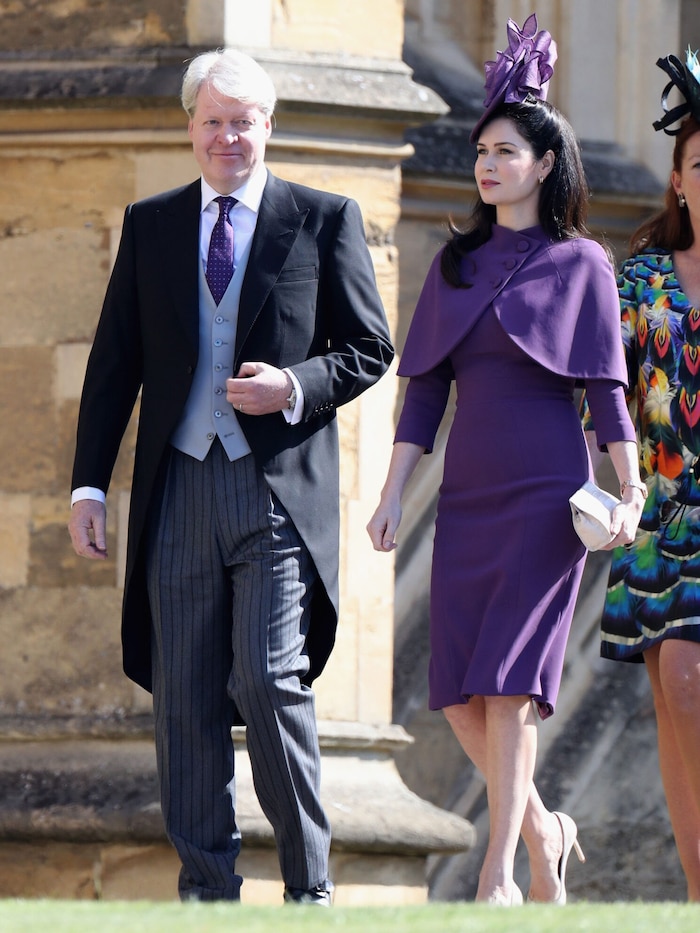 Charles Spencer und seine Frau Karen auf der Hochzeit seines Neffen Prinz Harry mit der US-Schauspielerin Meghan Markle. 