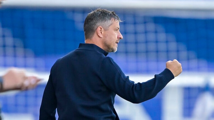 Led Blau-Weiß into the Bundesliga, to relegation and now towards the top 6: Scheiblehner. 