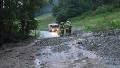 Die Feuerwehr Abtenau war auch am Sonntag im Einsatz. (Bild: Feuerwehr Abtenau)