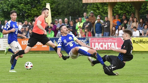 Rassige Szenen bei toller Kulisse gab´s beim letzten „Steirerkrone“-Spiel der Runde. (Bild: Heintz Richard/Richard Heintz, Foto Ricardo)