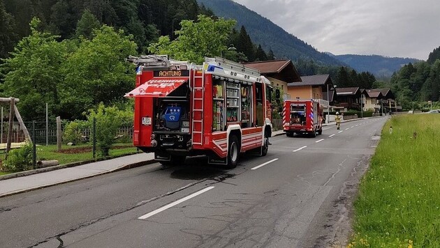 The Pfarrwerfen volunteer fire department was deployed in Pöham (Bild: Feuerwehr Pfarrwerfen)