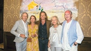 Peter und Ingrid Kraus, Sohn Mike, Birgit Loeper und Gatte Mike Krüger im Schlosshotel Velden. (Bild: People Picture/Willi Schneider)