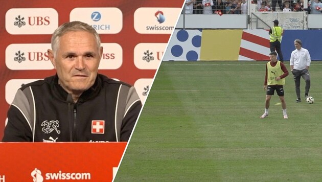 Pierluigi Tami talks about the pitch conditions.