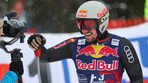 Fixed! Marcel Hirscher celebrates his World Cup comeback in Sölden. (Bild: GEPA/GEPA pictures)