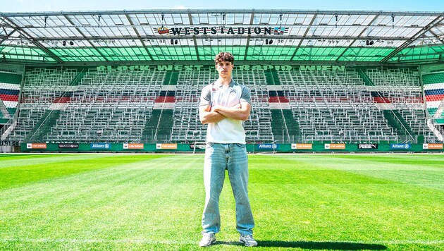 Jakob Schöller is now a Rapid player. (Bild: SK Rapid)