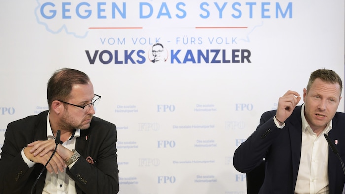 FPÖ-Generalsekretär Christian Hafenecker und FPÖ-Generalsekretär Michael Schnedlitz 