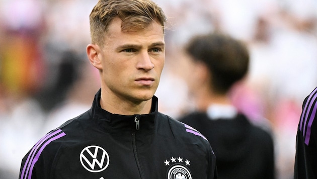 Joshua Kimmich im der Nationalteam-Wäsch‘ – welche er wohl nach der EM auf Klubebene trägt? (Bild: AFP/APA/UWE KRAFT)