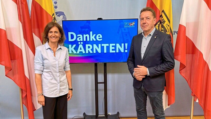 Angerer and Dieringer-Granza thank the voters. (Bild: zVg)