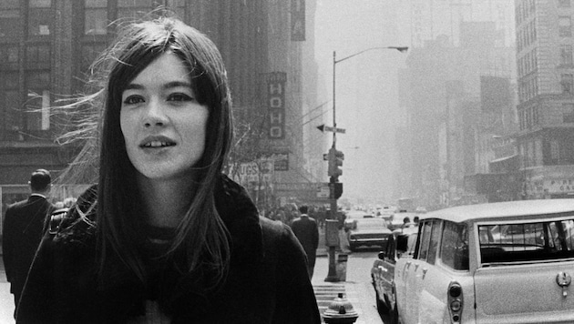 Françoise Hardy 1965 áprilisában New Yorkban. (Bild: AFP)