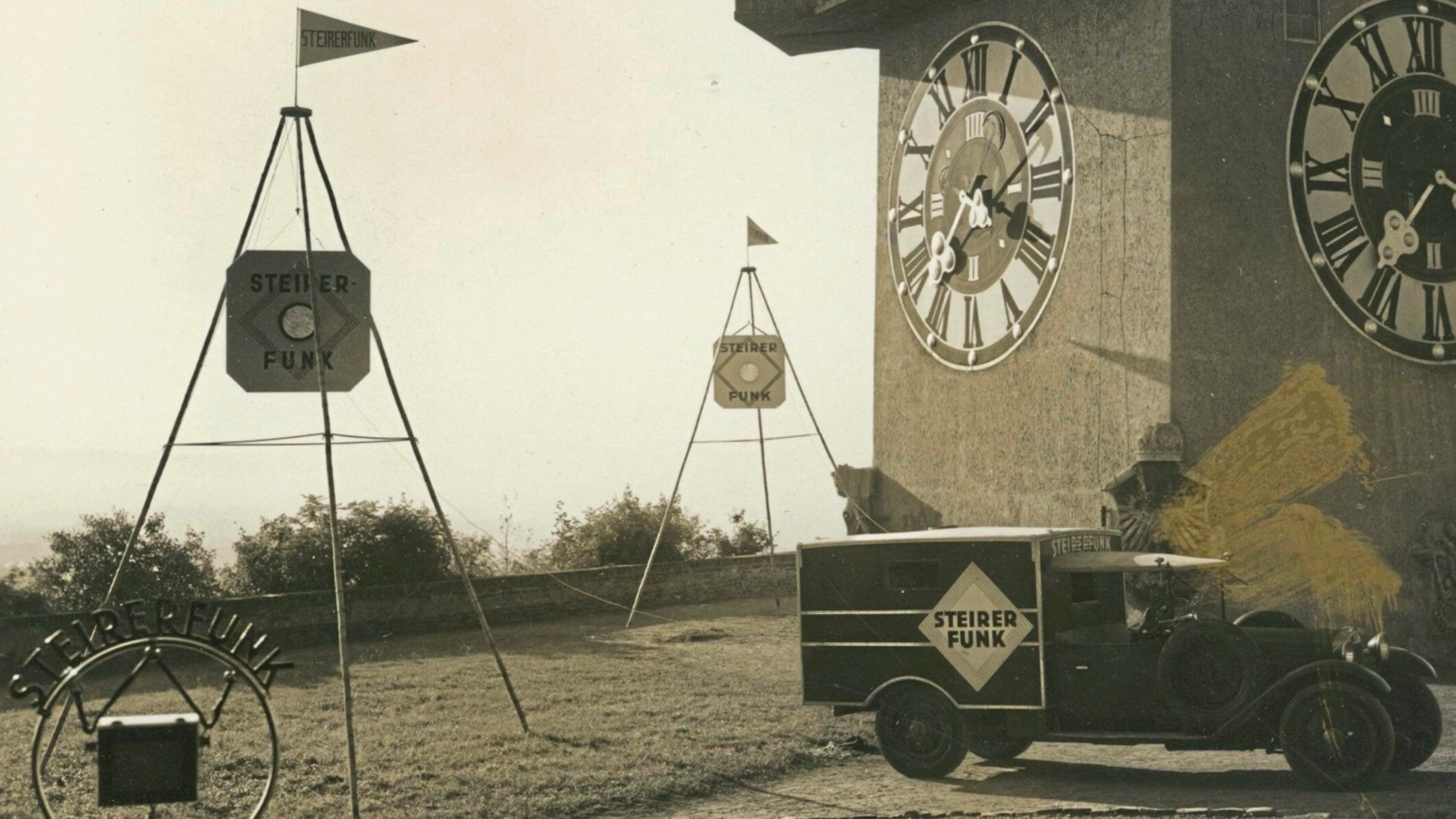 Der Steirerfunk am Schloßberg (Bild: Sammlung Kubinzky/Multimediale Sammlung)