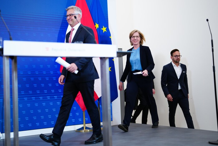 Finanzminister Magnus Brunner (ÖVP) und Umweltministerin Leonore Gewessler (Grüne)