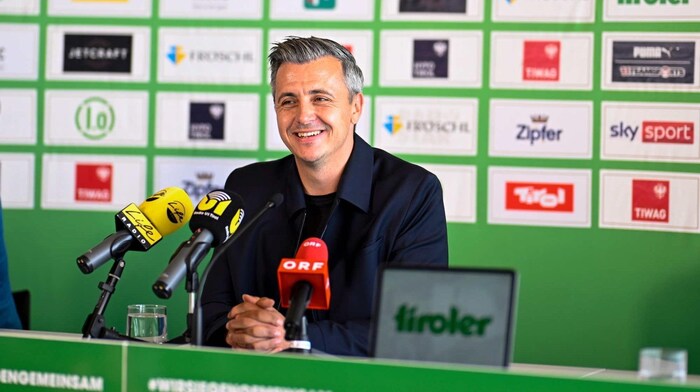 A Styrian in Tyrol: Philipp Semlic was presented as coach of Wattens at the end of May.