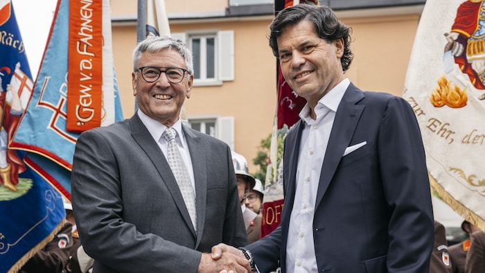 Wolfgang Matt (l.) übergab sein Amt im Sommer 2024 an Manfred Rädler.