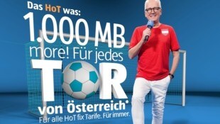 Für jedes österreichische Tor sollen HoT-fix-Nutzer dauerhaft 1000 Megabyte an Datenvolumen dazu ...