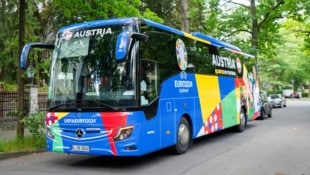 Österreichs Fußball-Nationalmannschaft ist in Berlin angekommen. (Bild: APA/GEORG HOCHMUTH)