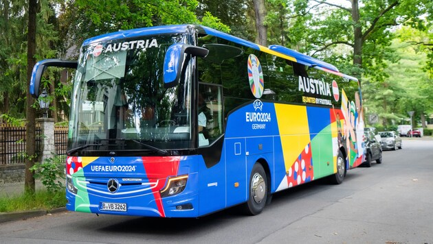 Österreichs Fußball-Nationalmannschaft ist in Berlin angekommen.