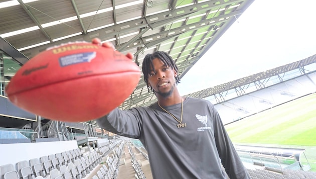 N’Kosi Perry ist der neue Quarterback der Raiders Tirol. (Bild: Birbaumer Christof)