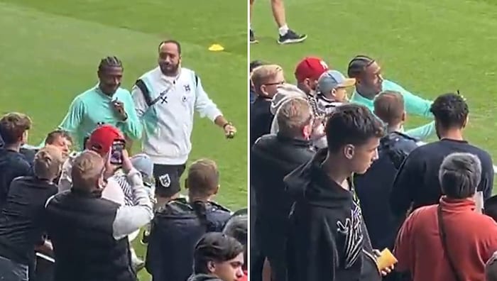 David Alaba nahm sich Zeit für Selfies und Autogramme.