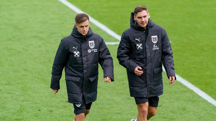 Maxi Wöber (re.) und Christoph Baumgartner