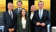 Reinhold Lopatka (ÖVP), Helmut Brandstätter (Neos), Lena Schilling (Grüne), Andreas Schieder ...