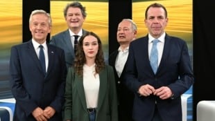 Reinhold Lopatka (ÖVP), Helmut Brandstätter (Neos), Lena Schilling (Grüne), Andreas Schieder ...