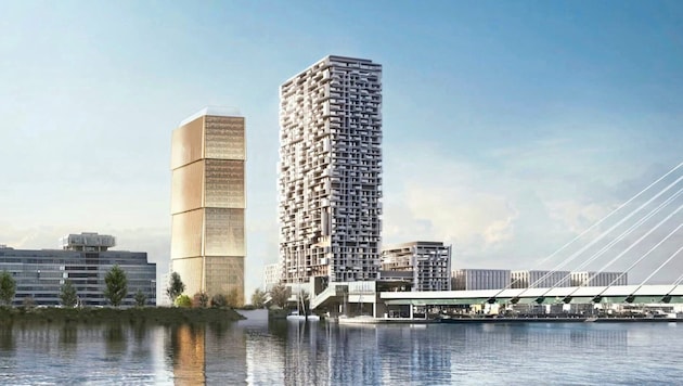 Der Timber Marina Tower, soll der höchste Holzturm Europas werden.